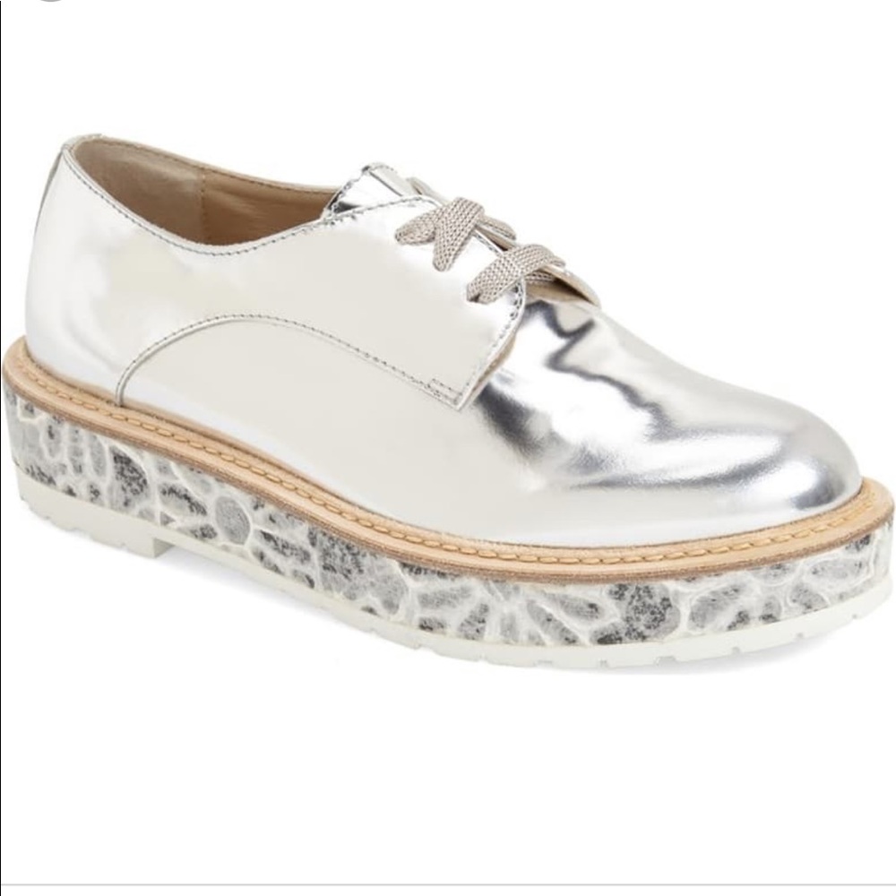 AGL Dakota platform Oxford shoes